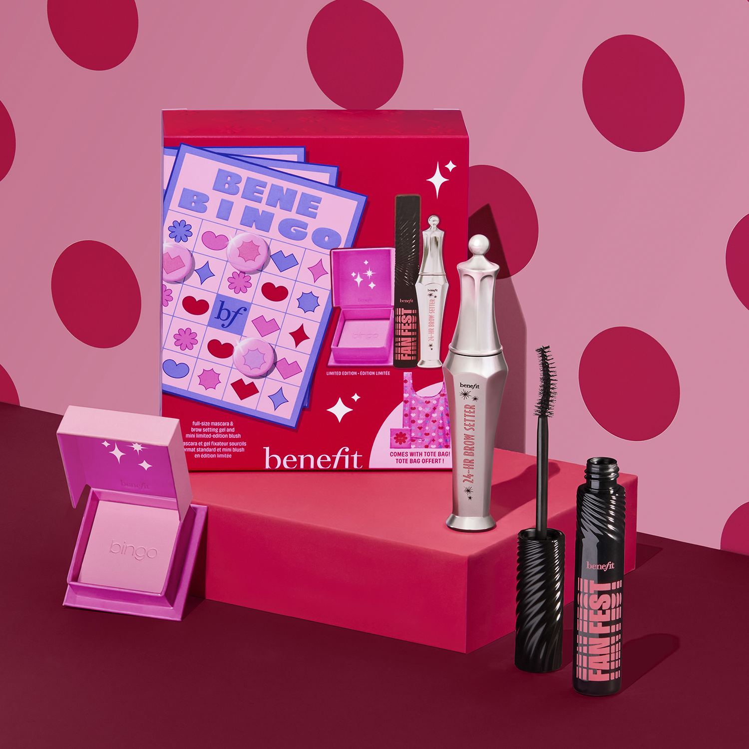 HOLIDAY SET BENEBINGO (SET DE BLUSH, PESTAÑAS Y CEJAS)
